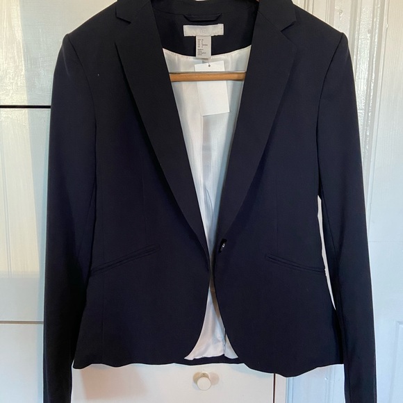 H&M Jackets & Blazers - NWT - H&M Fitted Dark Blue Blazer